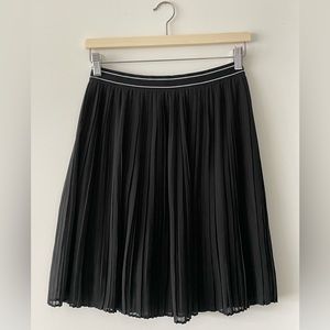 Pleated Black Skirt